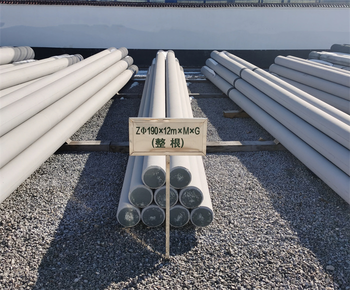 嘉峪关190×12米钢筋混凝土水泥电线杆